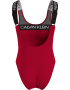 Ολόσωμο Μαγιό Calvin Klein KW0KW01245 με διαφάνεια και λογότυπο στα λάστιχα